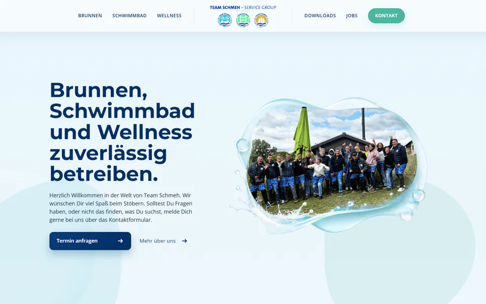 Screenshot der Website AS Servicegroup